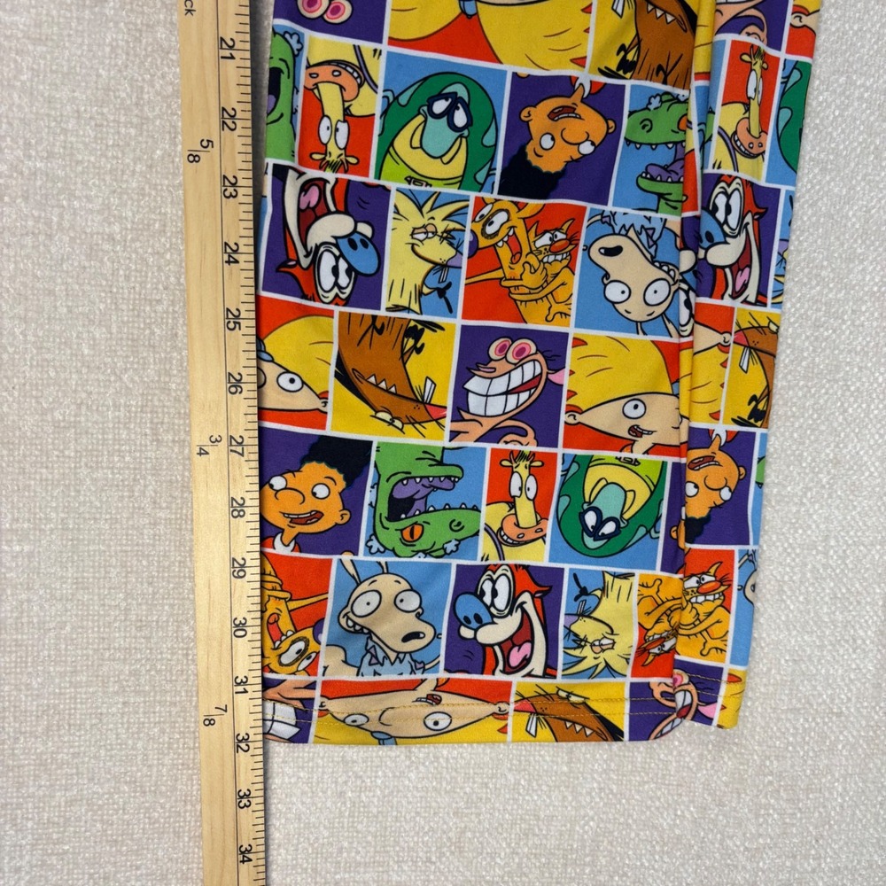 Nickelodeon 90s Cartoon Character Lounge Pants XL Hey Arnold Rugrats Pajamas - Picture 6 of 8